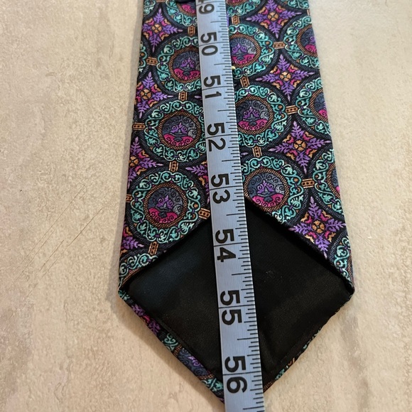 Vintage Oscar Dela Renta stunning Tie - Picture 9 of 10